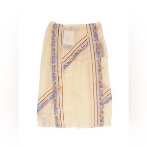 🔥100% Authentic Prada Skirt Runway Edge Beige Ivory Pencil Skirt IT38/US2🔥